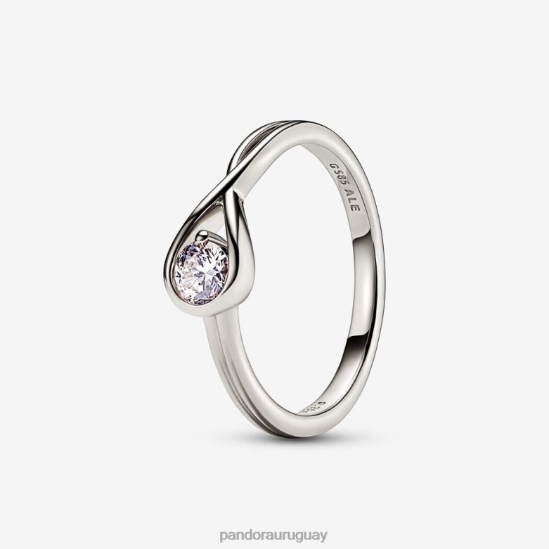 accesorios 64J6V506 Pandora anillo de diamantes de 0 25 ct tw creado en laboratorio brillantez Oro blanco 64J6V506 Amados amuletos en Pandora Uruguay Pandora pendientes expresan sus historias a traves...